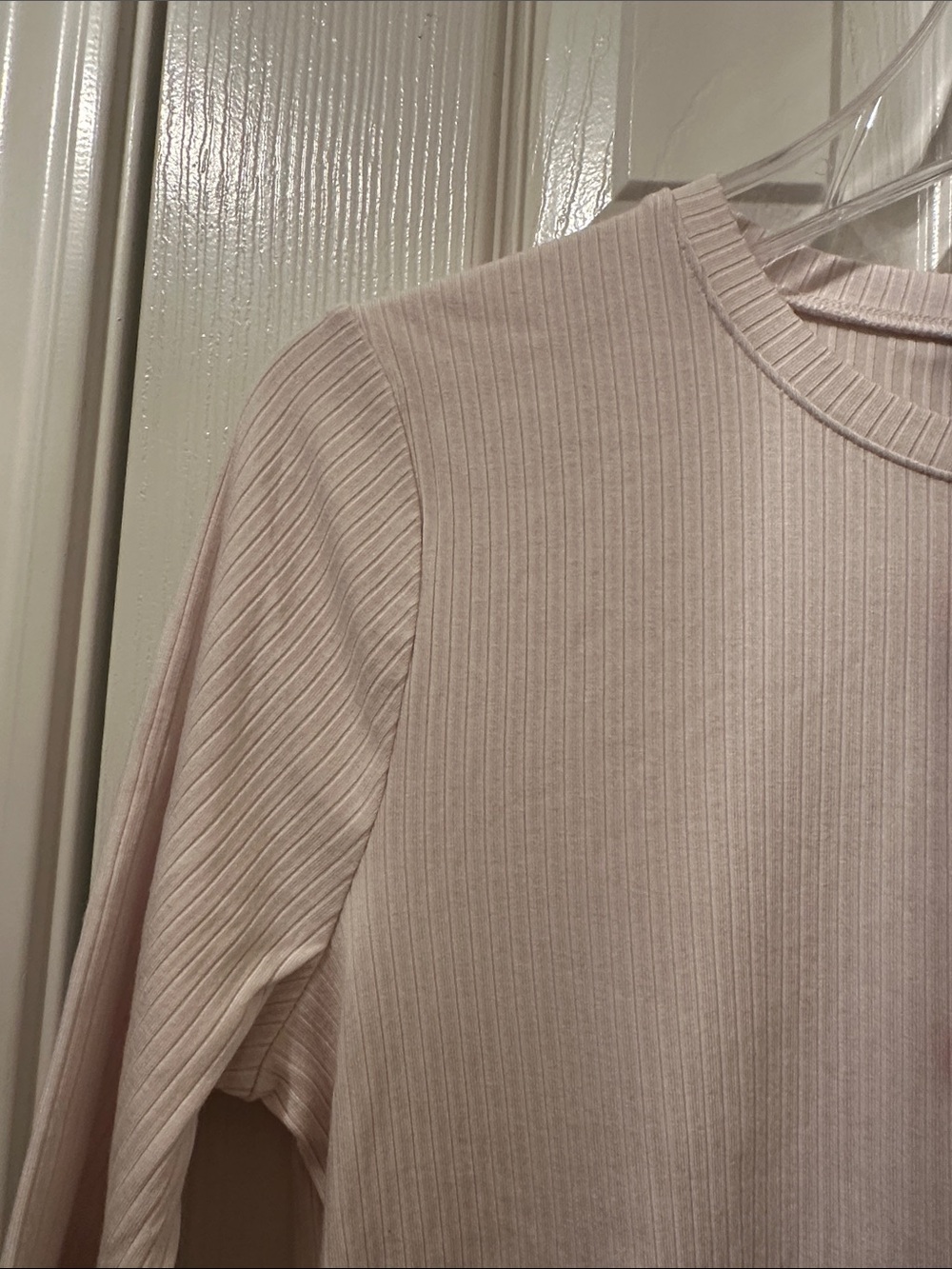 Splendid Ribbed Crewneck Top in Pale Cream - Picture 5 of 10